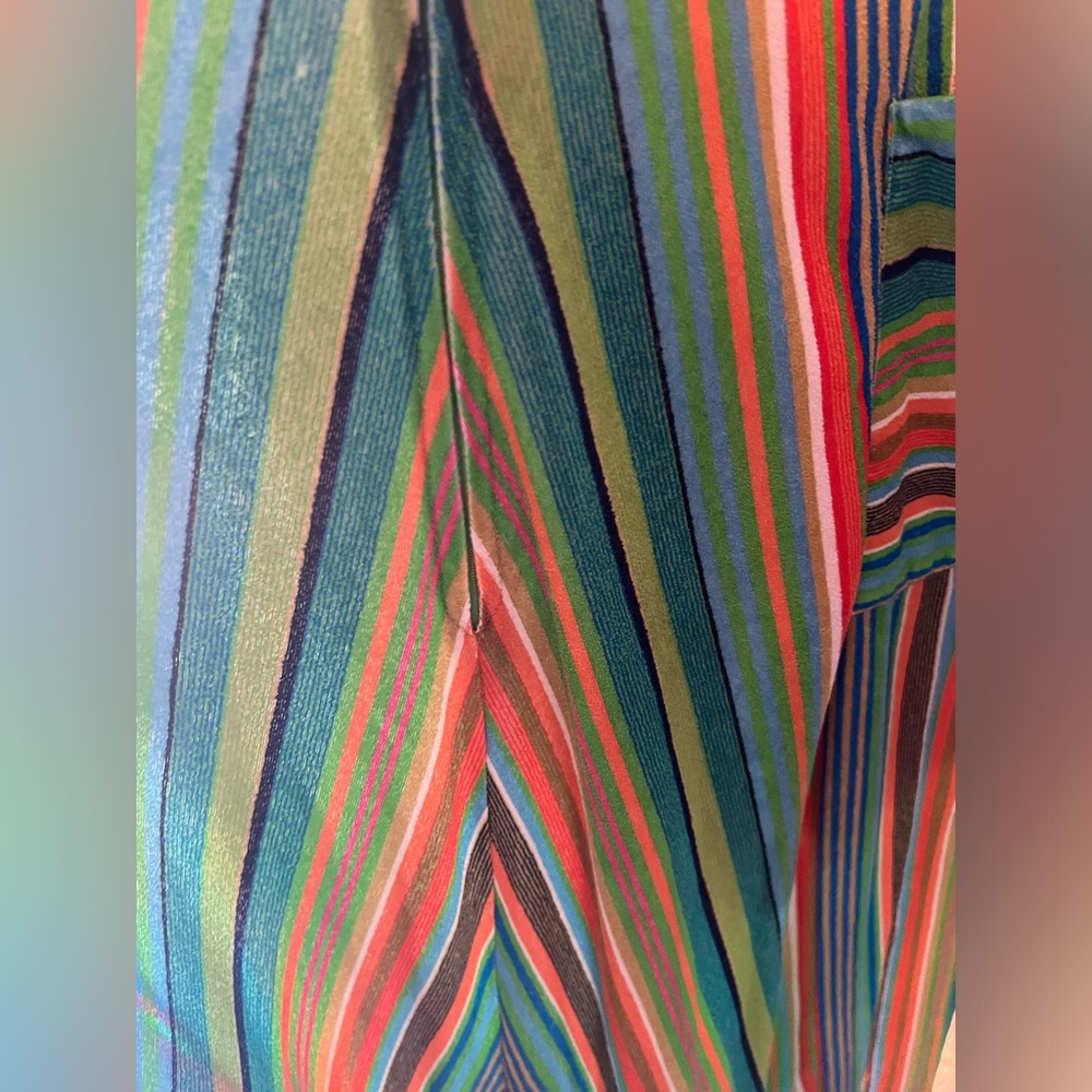 Vintage 70s striped cover up robe - Picture 4 of 7